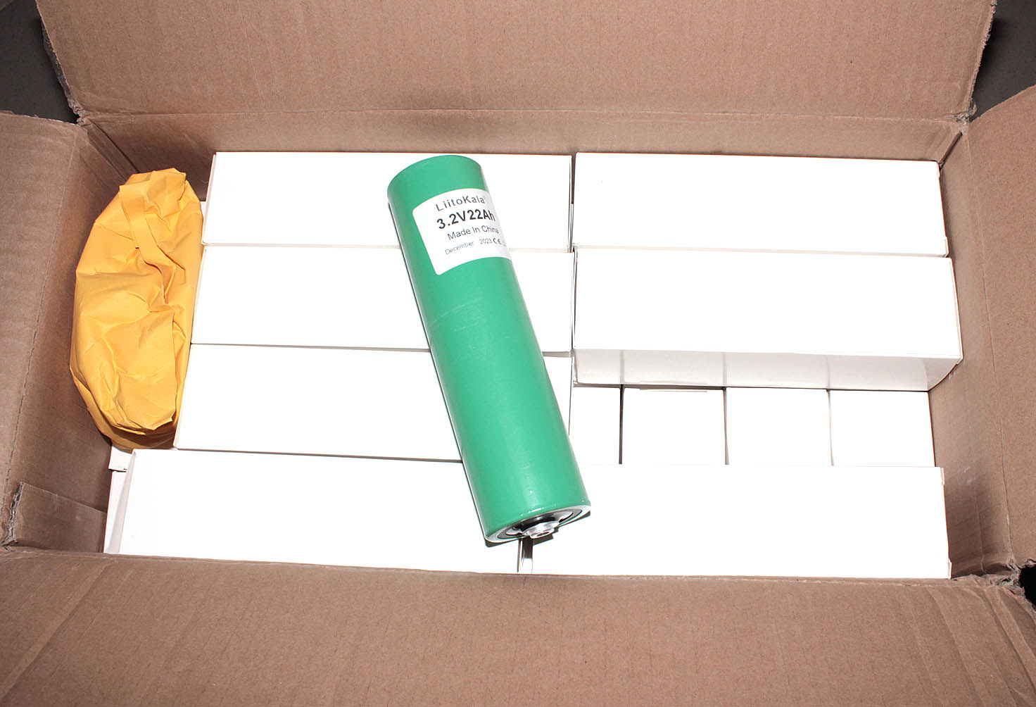 Аккумулятор типа 46160 LiitoKala LiFePO4 3.2V22Ah, 22000mAh, упаковка 40 штук