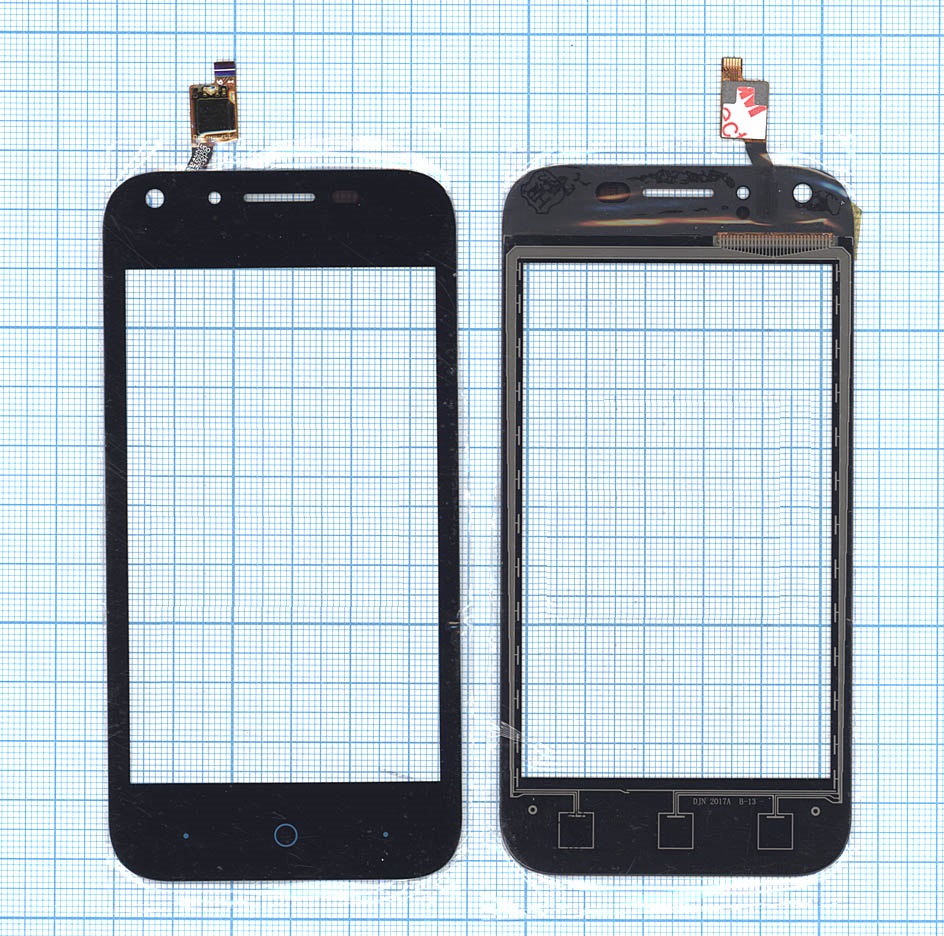 Сенсорное стекло (тачскрин) для ZTE Blade L110 черное