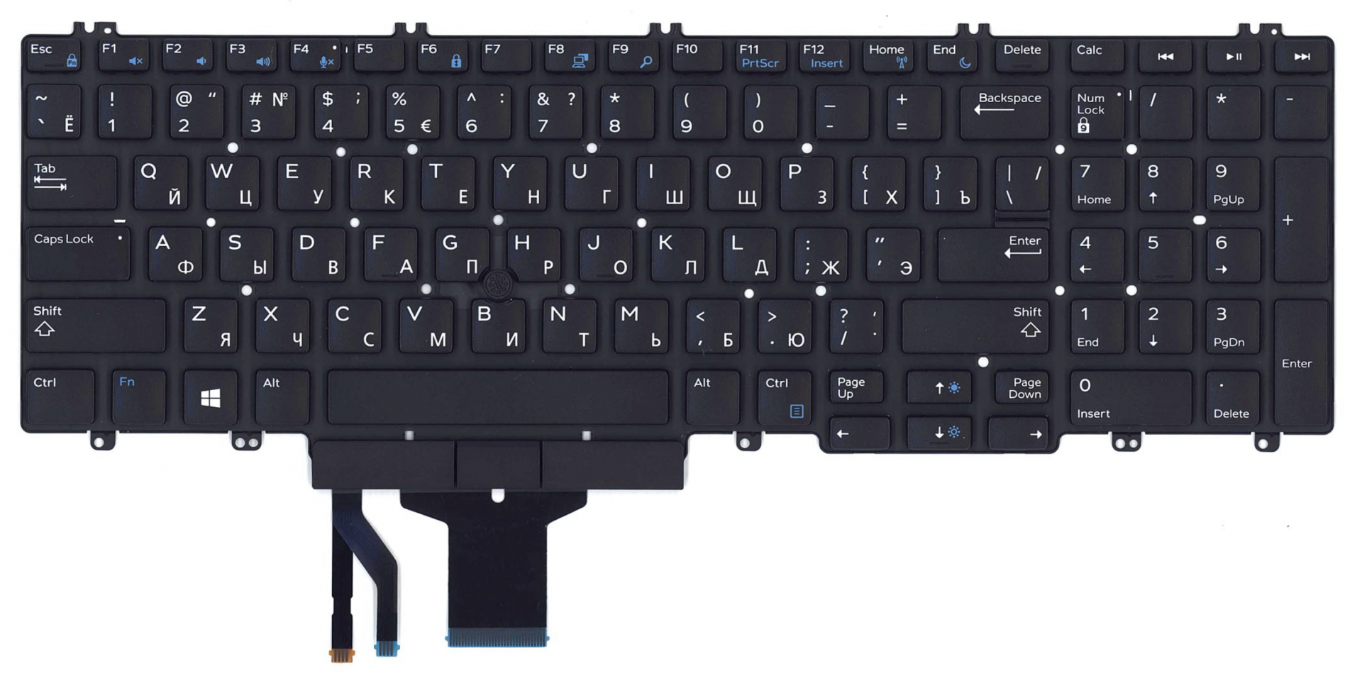 Клавиатура DELL Precision 7520, 7520-8017 без подсветки, OEM