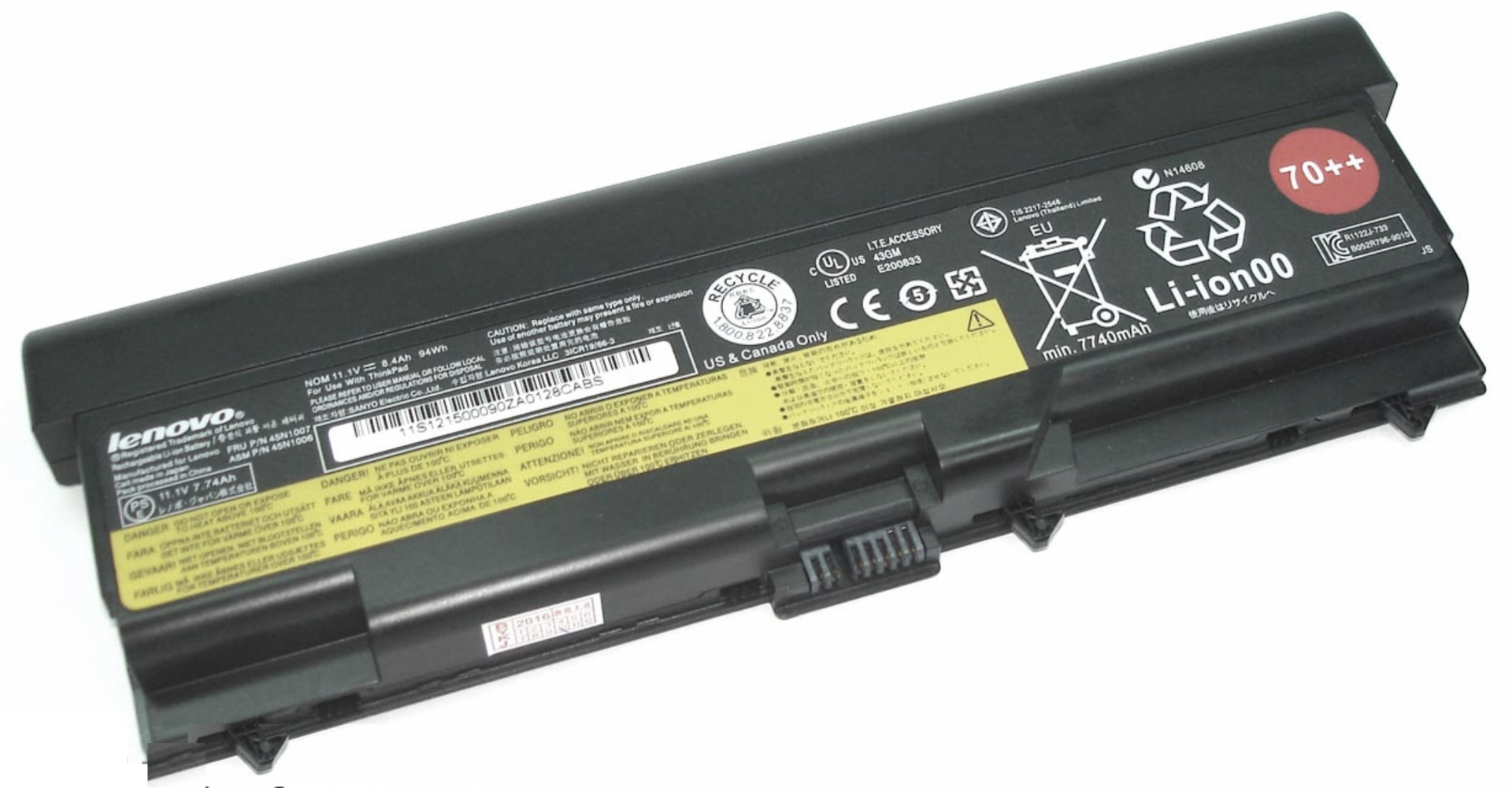 Аккумулятор Lenovo ThinkPad L430 11.1V, 94Wh, Original