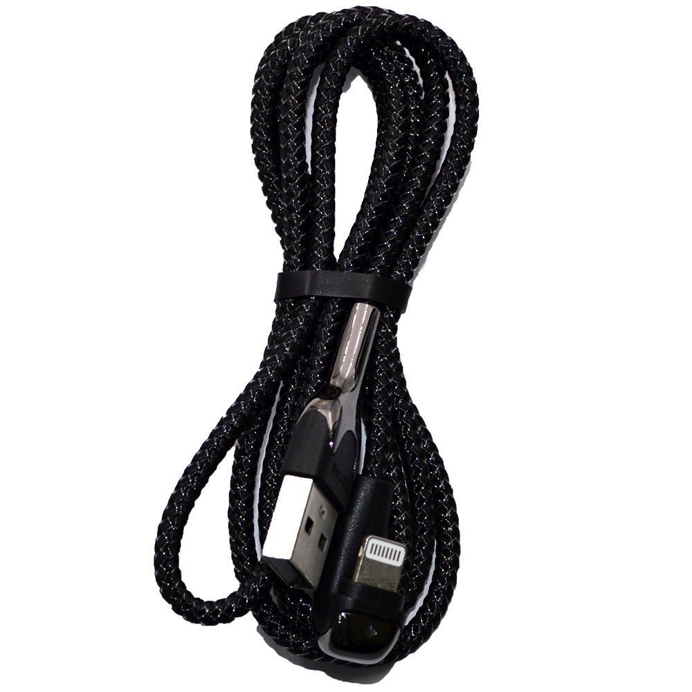 Кабель USB - Lightning 8-pin REMAX Heymanba RC-097i черный (1м)