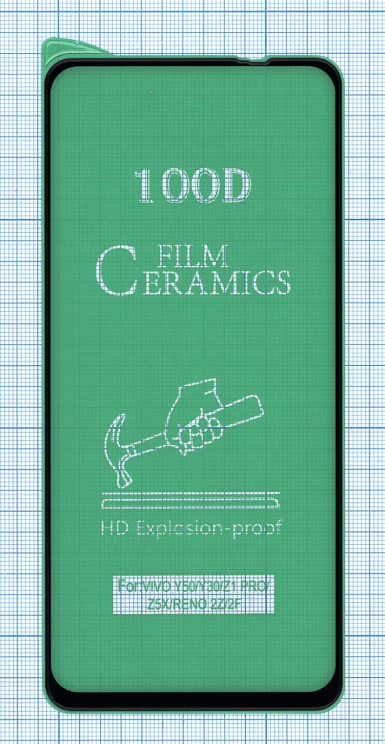 Керамическая пленка (стекло) для OPPO Reno2 Z черная