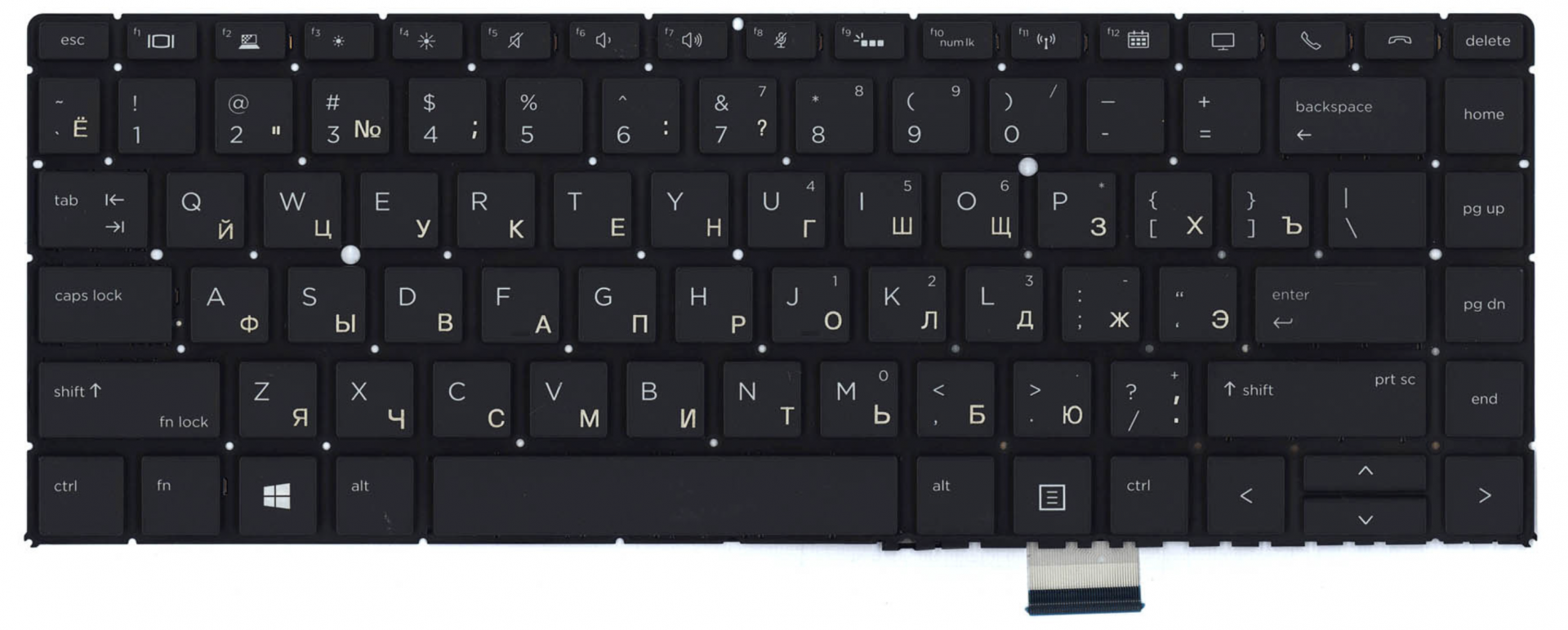 Клавиатура HP Elitebook 1040 G4 1EQ15EA с подсветкой, OEM