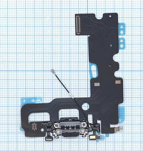 Шлейф разъема питания для iPhone 7 серый