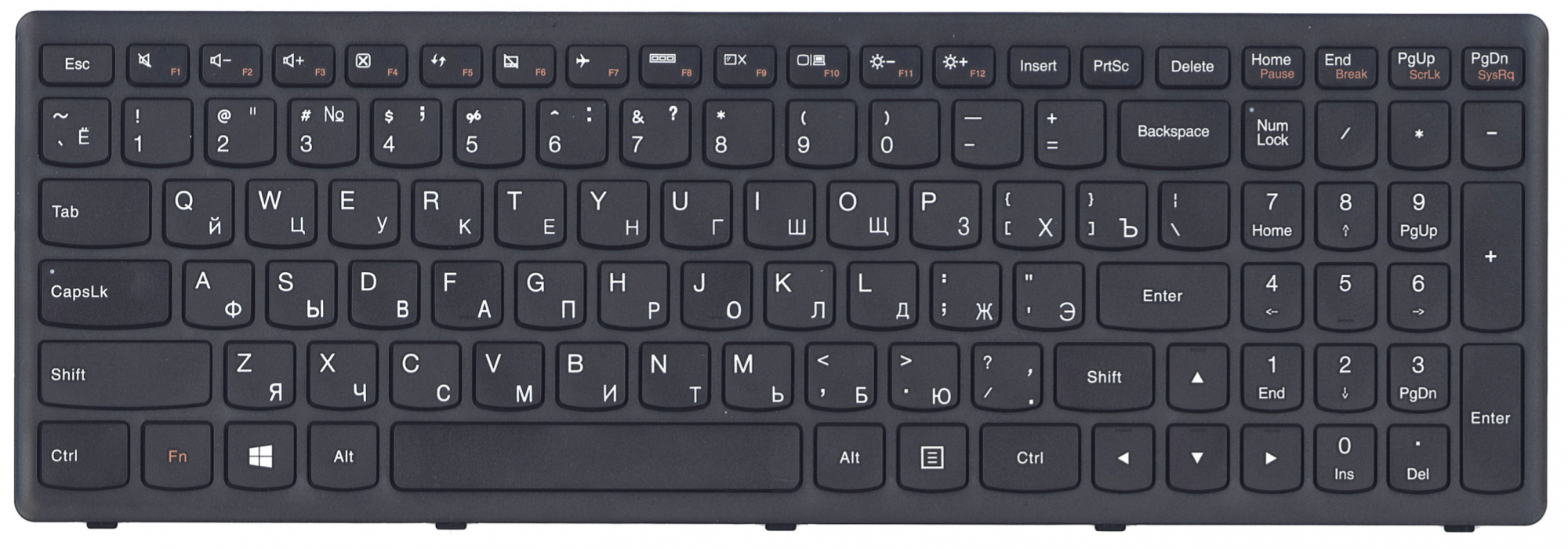 Клавиатура Lenovo IdeaPad Flex G505S OEM