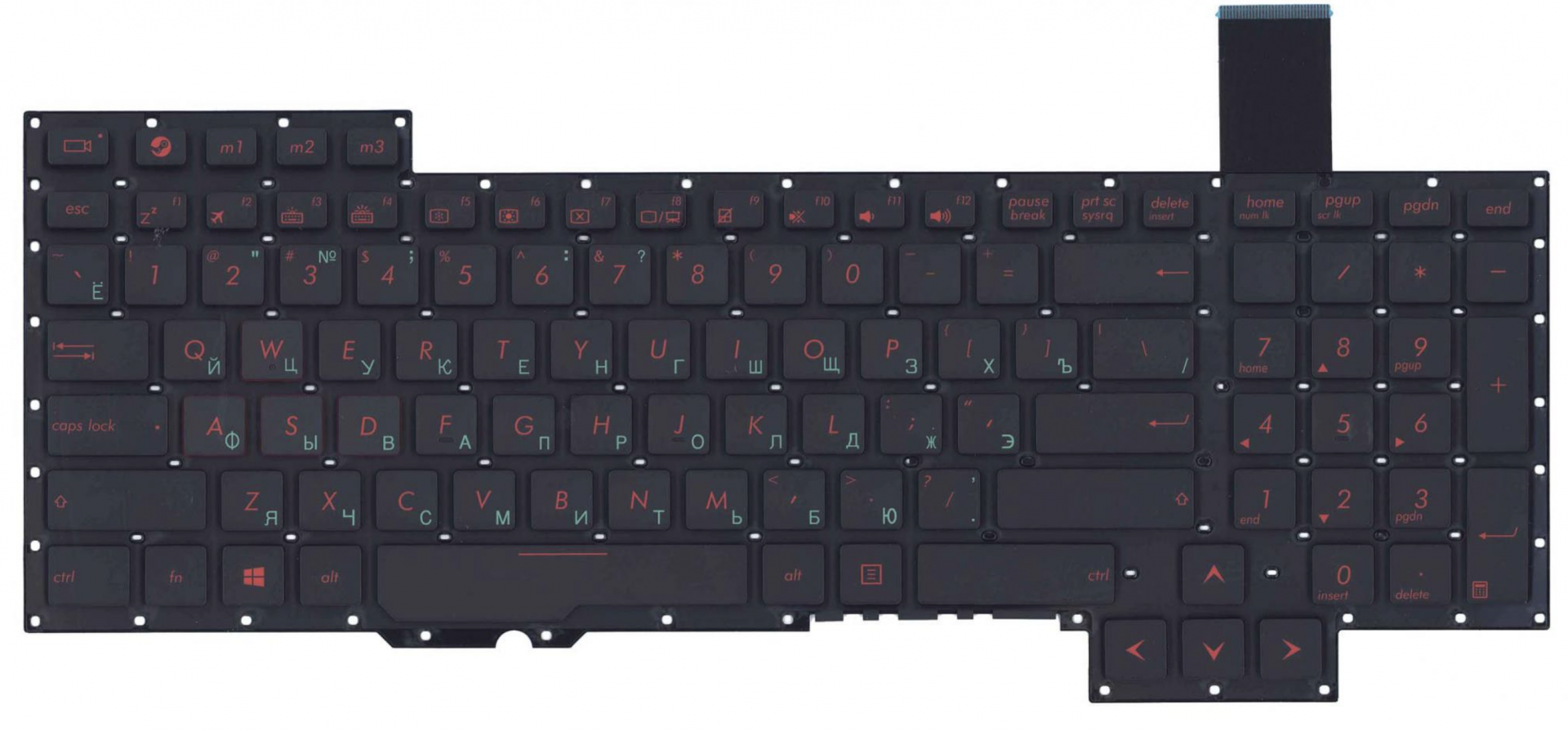 Клавиатура ASUS ROG G751JL с подсветкой, OEM