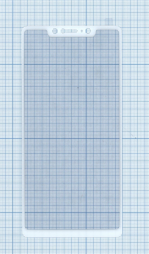 Защитное стекло "Полное покрытие" для Xiaomi Mi8 SE белое