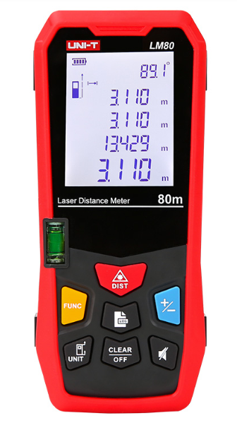 Лазерный дальномер UNI-T LM80 до 80 метров
