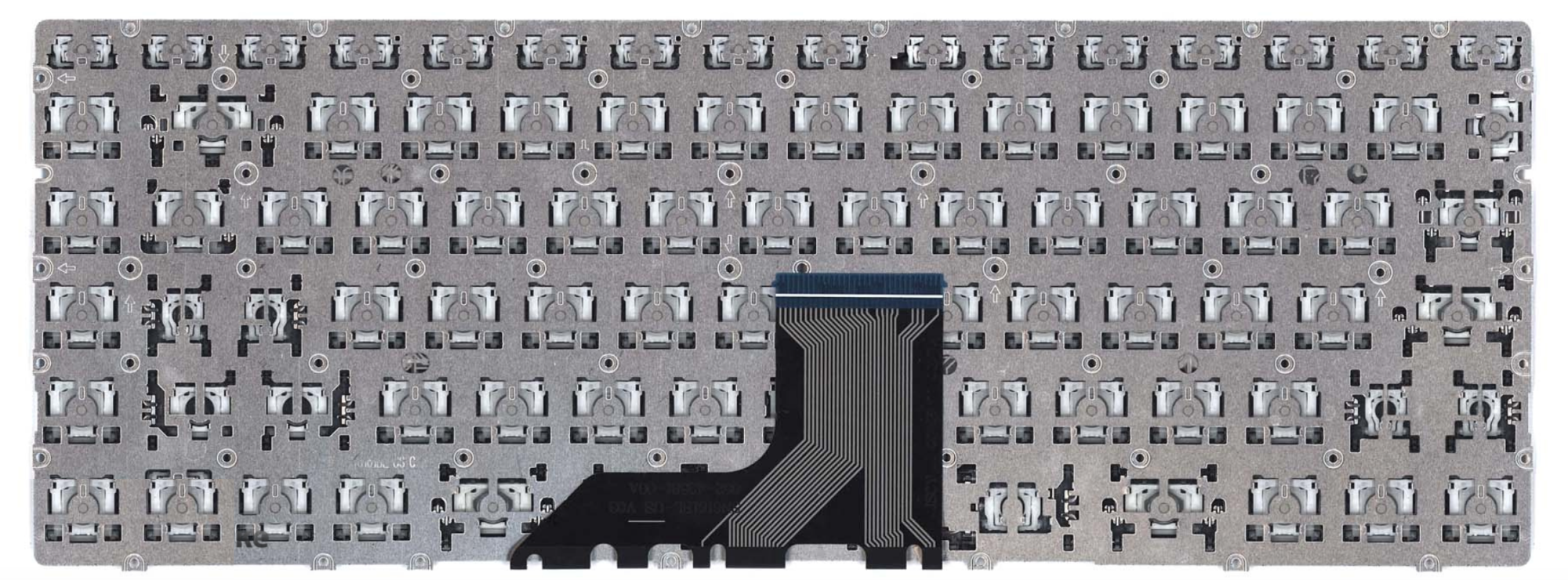 Клавиатура HP Envy 13-ad115ur серебристая, с подсветкой, OEM