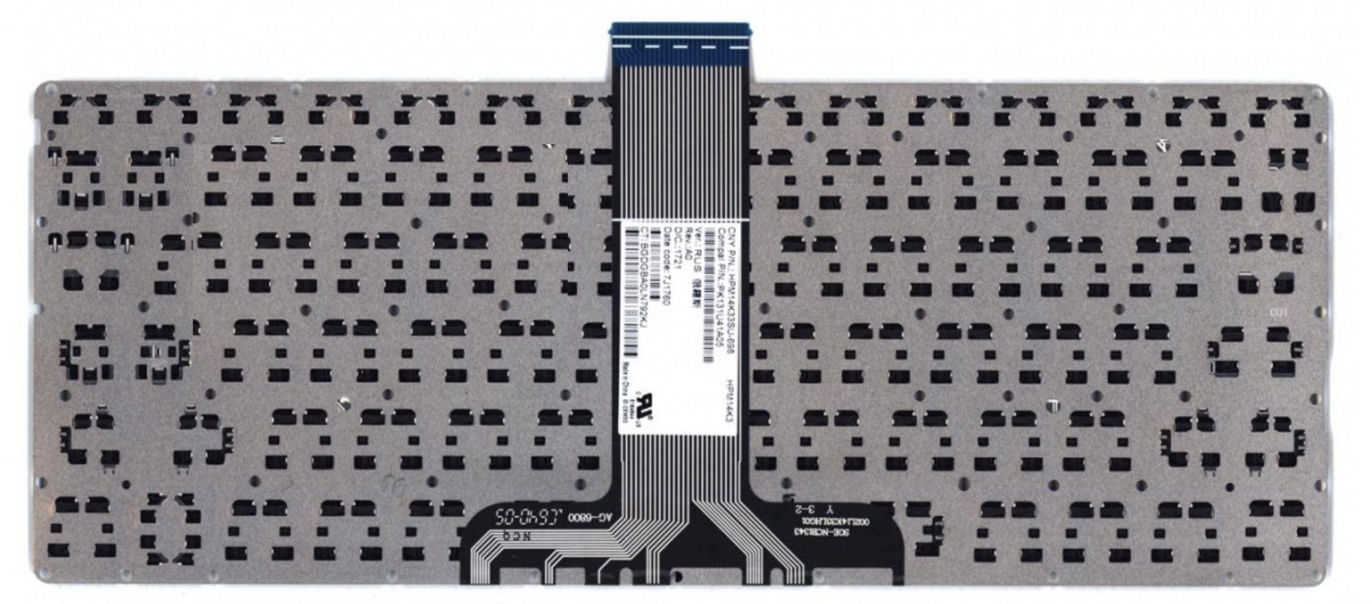 Клавиатура HP Pavilion 11-k без рамки горизонтальный Enter, OEM