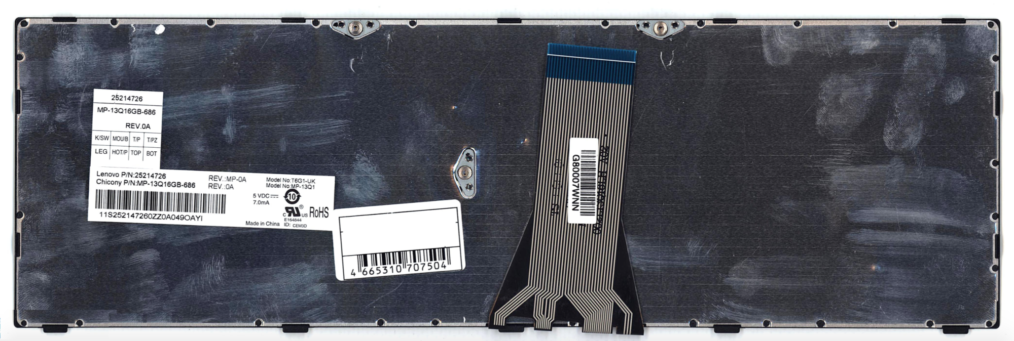 Клавиатура Lenovo IdeaPad B50-30 с салатовой рамкой, OEM