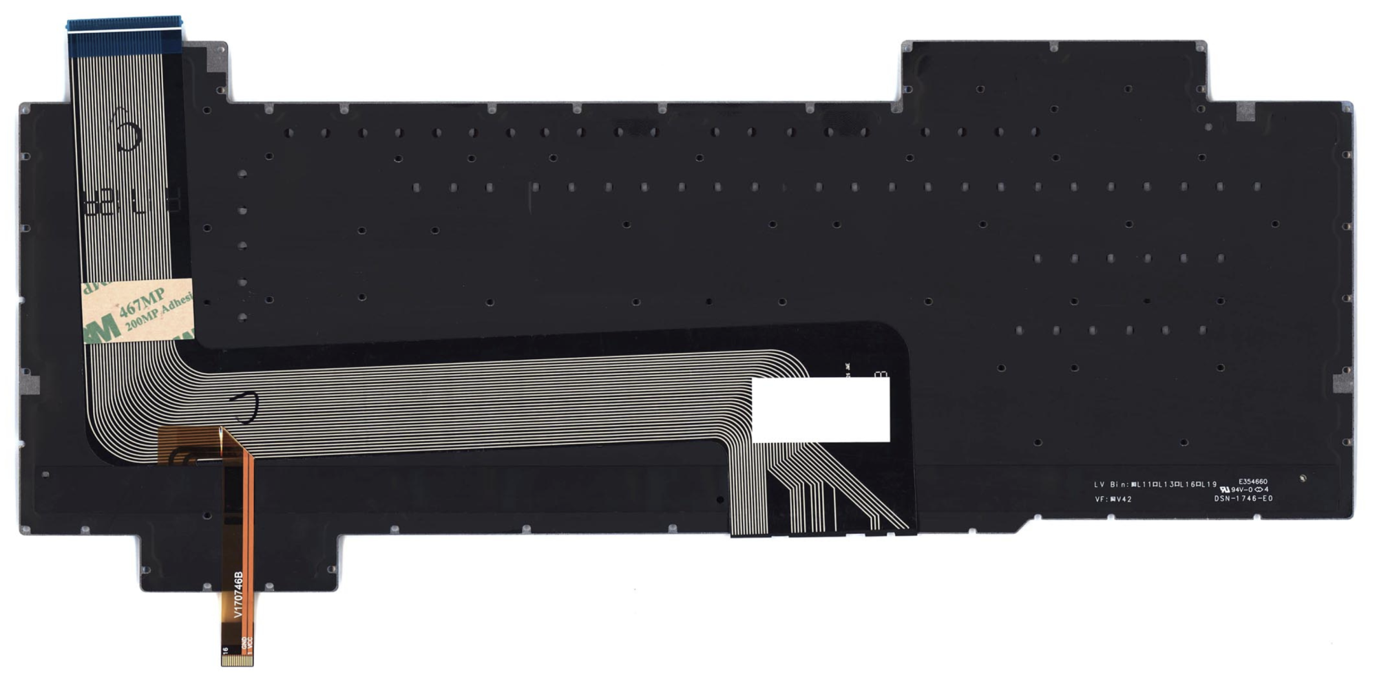 Клавиатура ASUS FX503VD с красной подсветкой, OEM