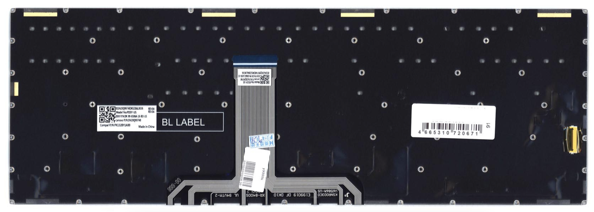 Клавиатура LENOVO Legion Y740-15IRH с подсветкой, OEM