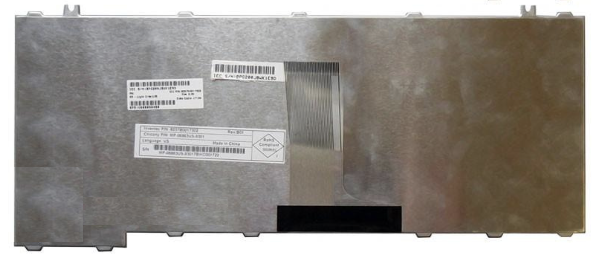 Клавиатура Toshiba Satellite A200 белая, OEM