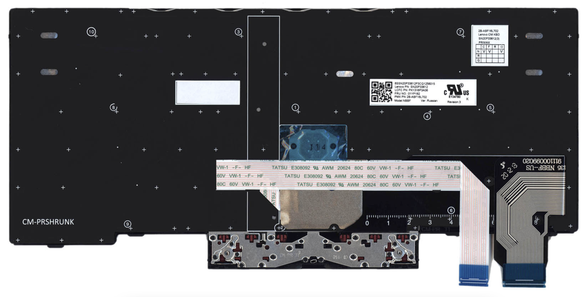 Клавиатура Lenovo ThinkPad X280 (20KF001GRT) OEM