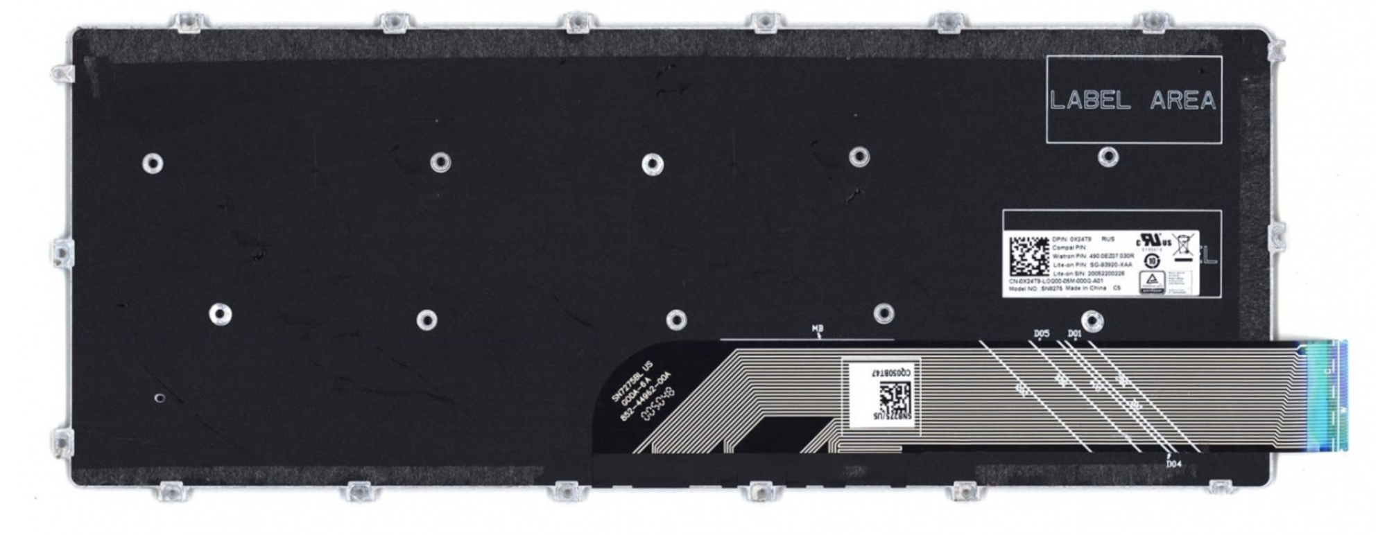 Клавиатура DELL Latitude 3400, 3400-0904 OEM