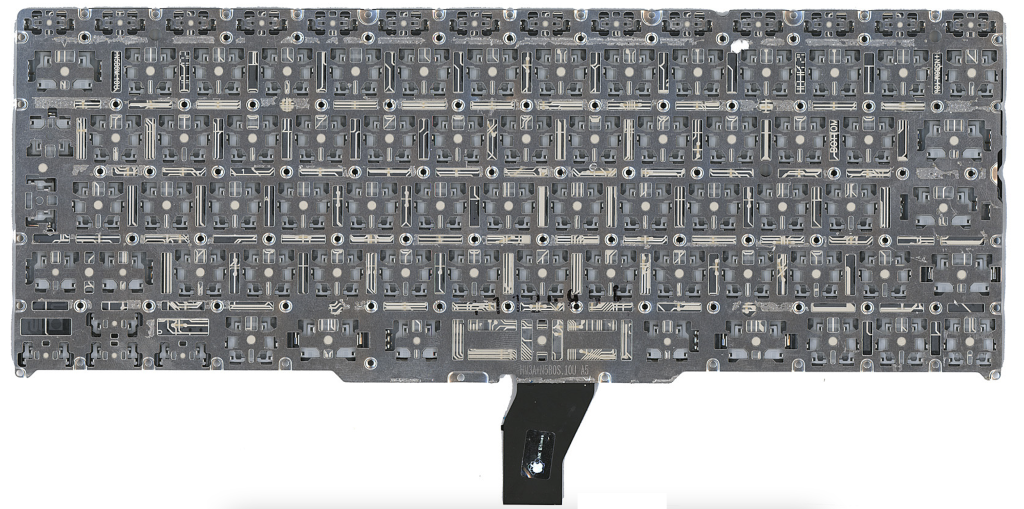 Клавиатура Apple MacBook Air 11.6" середина 2012 A1465 (MD224LL/A) с подсветкой, большой Enter, OEM