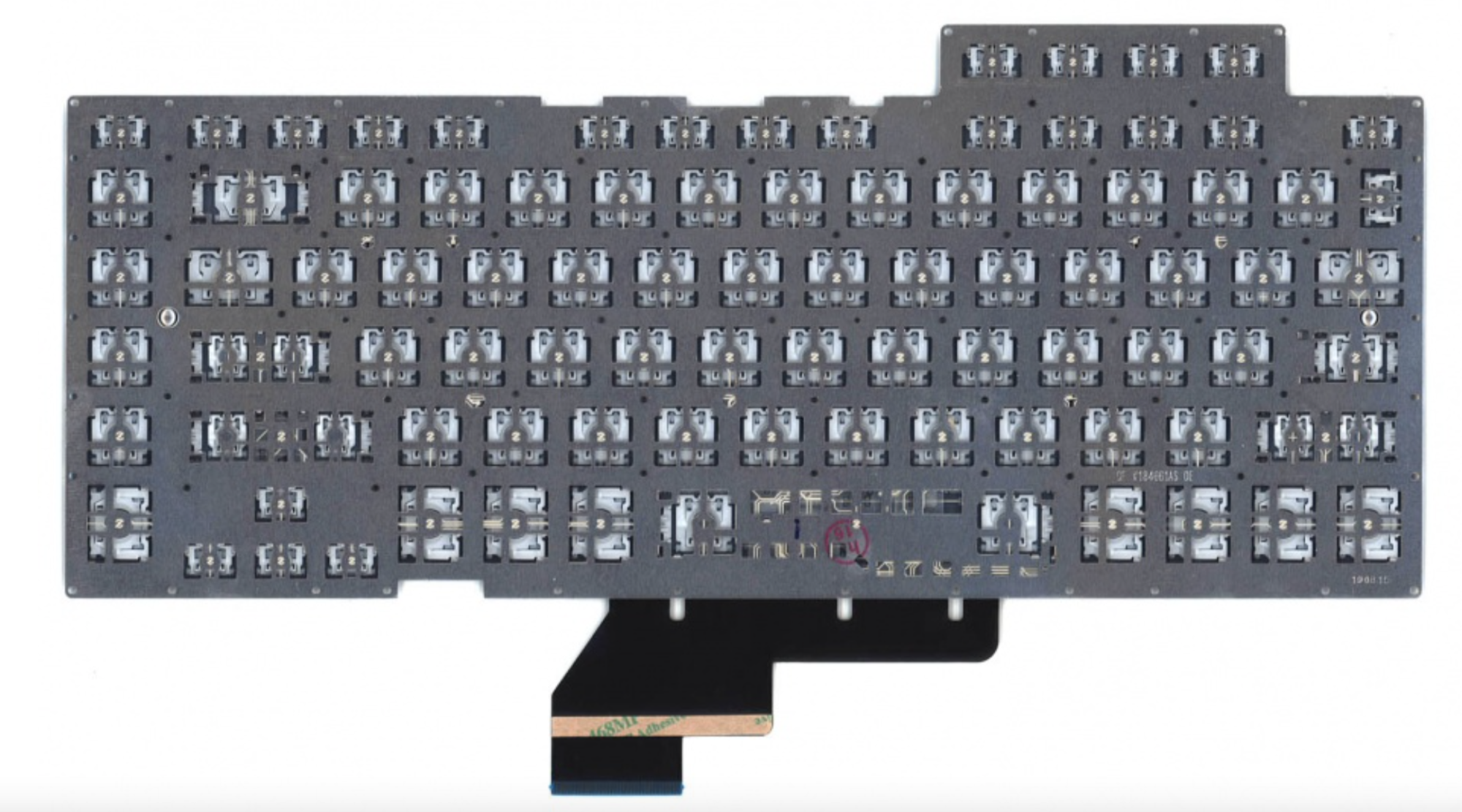 Клавиатура ASUS ROG GU502GU-ES065 ZEPHYRUS M c подсветкой, маленький энтер, OEM