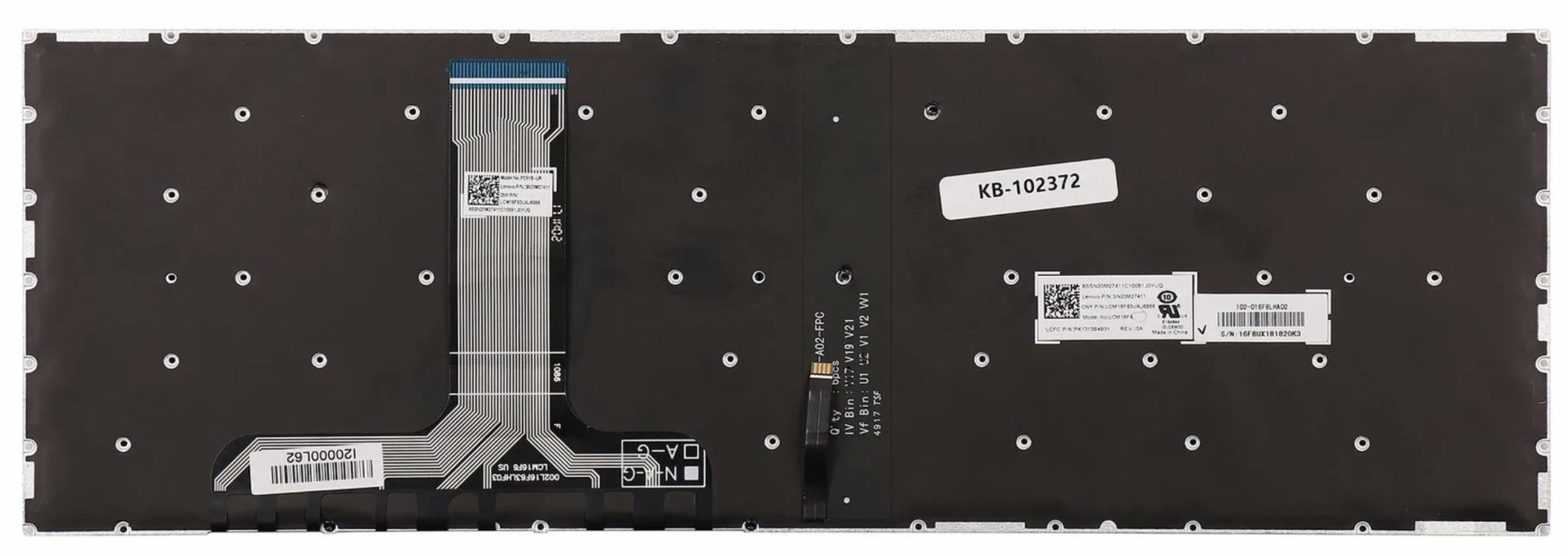 Клавиатура Lenovo Legion Y720-15IKB без рамки, с красной подсветкой, OEM