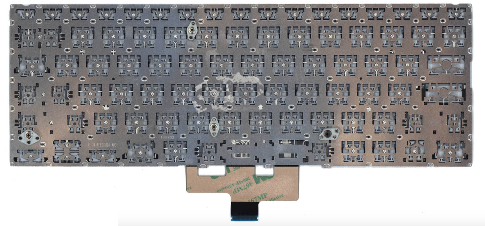 Клавиатура Asus Zenbook 14 UX433FN-3B серебристая, с подсветкой, OEM